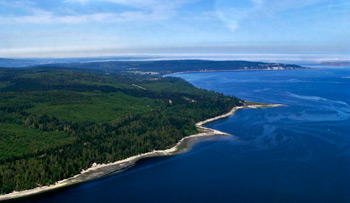 West shore of Discovery Bay, on Washington's Olympic Peninsula